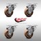 Service Caster 3 Inch SS High Temp Glass Filled Nylon Wheel Swivel Top Plate Caster Set SCC SCC-SS20S314-GFNSHT-4 - alternate 4
